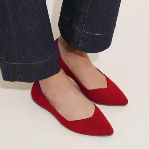 {Rothy’s} The Point Red Flats