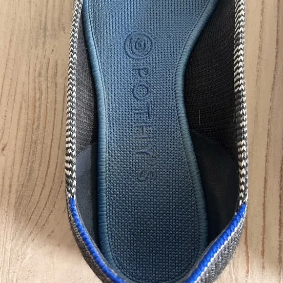 Rothy’s the pointed flats in grey granite Heather size 7.5