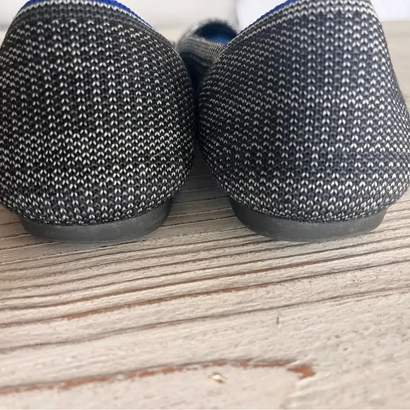Rothy’s the pointed flats in grey granite Heather size 7.5