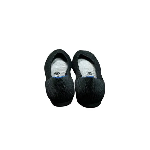 Rothy’s The Square Ballet Flats in Black Women’s Size 9