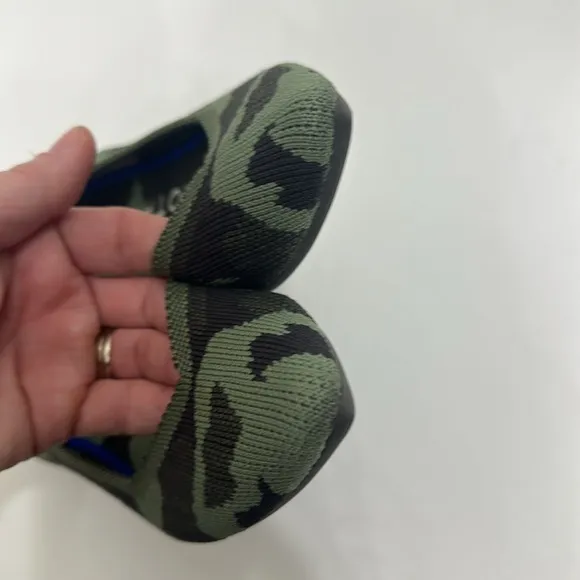 Rothy's Women's Camouflage Flats - Green and Orange Pointed toe size 6