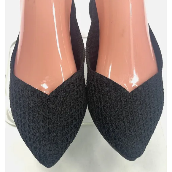 Rothy’s Women's The Point Size 9.5 US Black Slip On Ballet Flat Shoes
