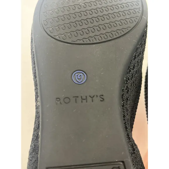Rothy’s Women's The Point Size 9.5 US Black Slip On Ballet Flat Shoes