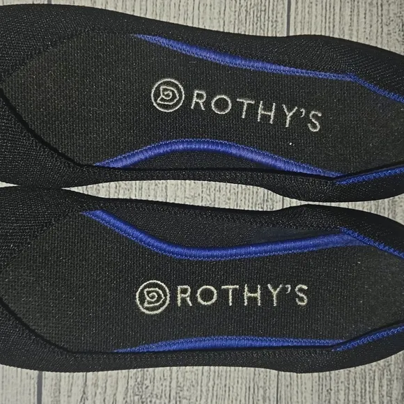 Rothy's Women's The Point Slip-On Flats Black Size 8