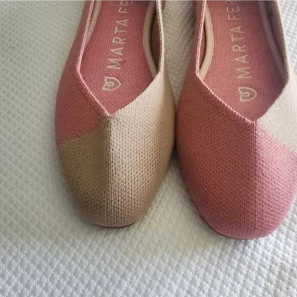 Rothy's Mart Ferri Pink Flats and Loafers with Elegant Silhouette