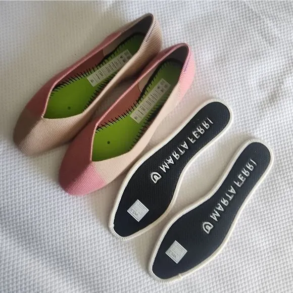 Rothy's Mart Ferri Pink Flats and Loafers with Elegant Silhouette