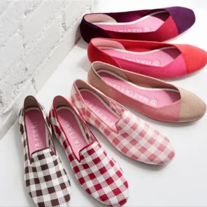 Rothy's Mart Ferri Pink Flats and Loafers with Elegant Silhouette