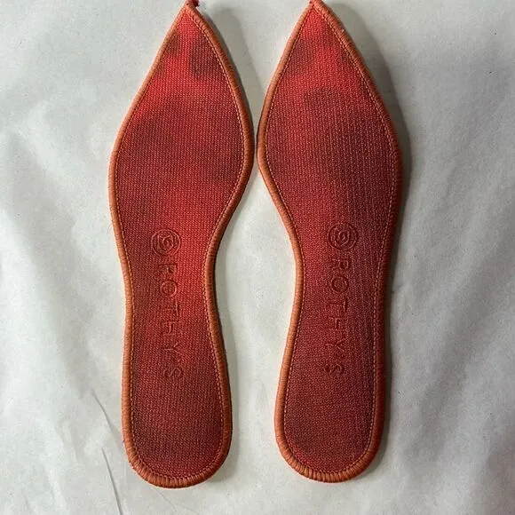 Rothy’s Red Pointed Toe Ballet Flats