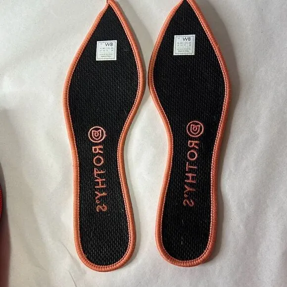 Rothy’s Red Pointed Toe Ballet Flats