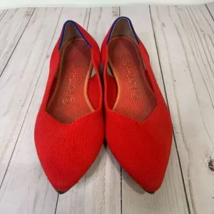 Rothy’s Red Pointed Toe Ballet Flats