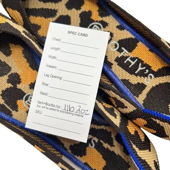 Rothy's The Point Big Cat Leopard Flats Size 8