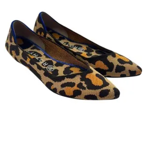 Rothy's The Point Big Cat Leopard Flats Size 8