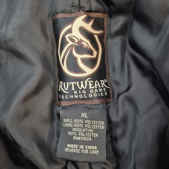 Rutwear Big Game Technologies Insulated Bib Pants Mossy Oak Break Up - Size XL