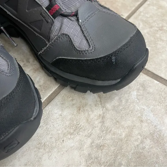 Salomon Chalten TS CSWP Winter Snow Boots Gray 399671 Womens Sz 7.5 hardly used
