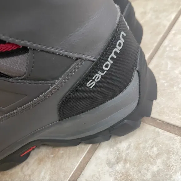 Salomon Chalten TS CSWP Winter Snow Boots Gray 399671 Womens Sz 7.5 hardly used
