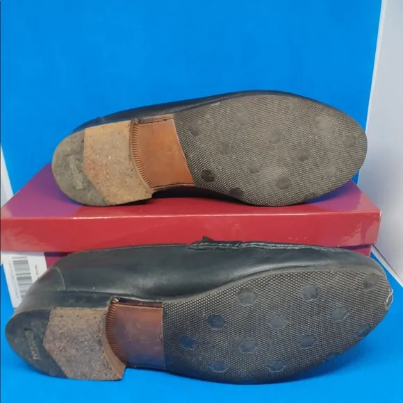 Salvatore Ferragamo black leather iconic classic loafers 6.5 EE