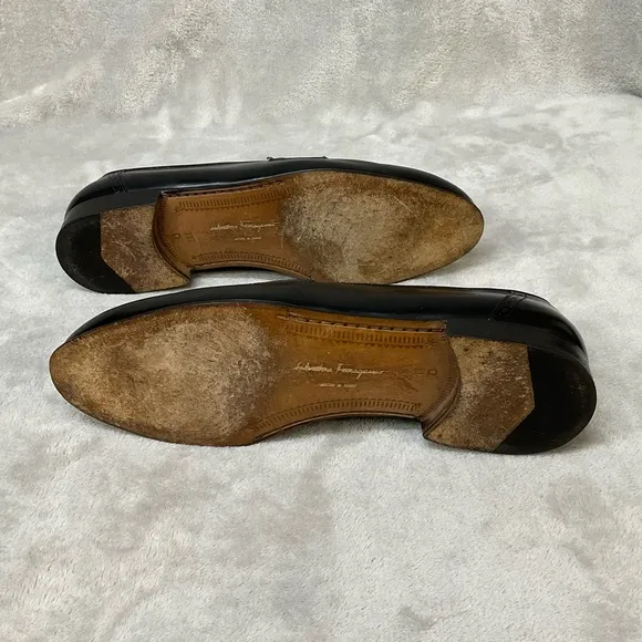 Salvatore Ferragamo Caronte Tassel Slip-On Loafers Black - Men’s 11D