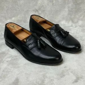Salvatore Ferragamo Caronte Tassel Slip-On Loafers Black - Men’s 11D