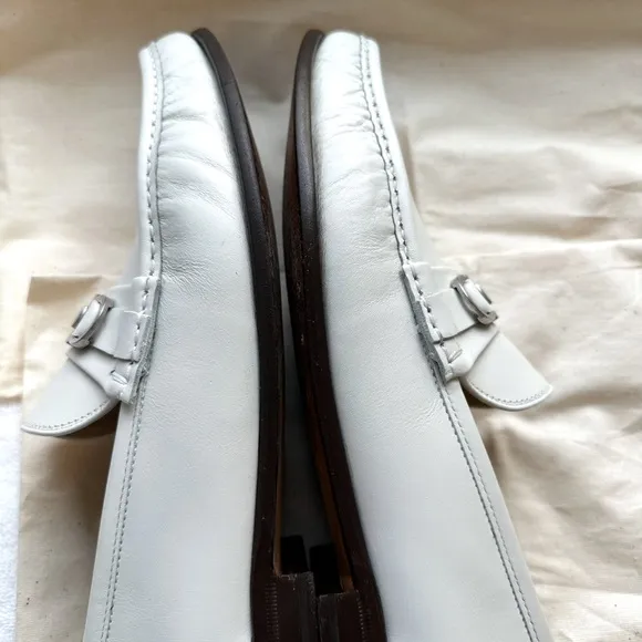 Salvatore Ferragamo Men's White Loafers