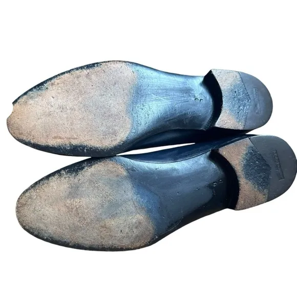 SALVATORE FERRAGAMO TASSEL OXFORD BROUGE DETAILED LOAFERS SIZE 9