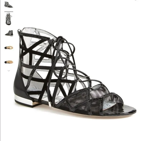 Sam Edelman Black Denver Flat Sandals