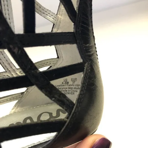Sam Edelman Black Denver Flat Sandals