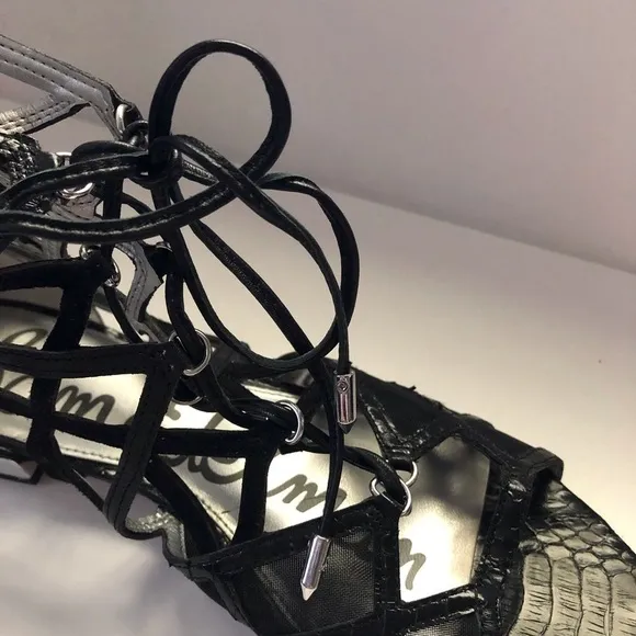 Sam Edelman Black Denver Flat Sandals