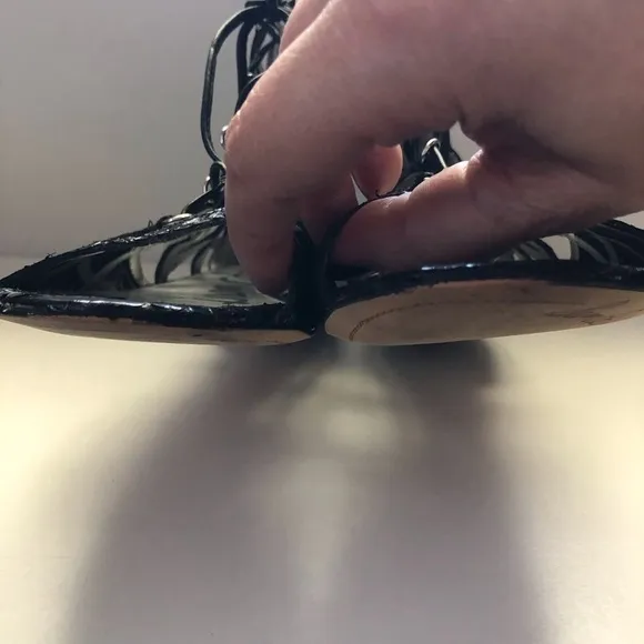 Sam Edelman Black Denver Flat Sandals