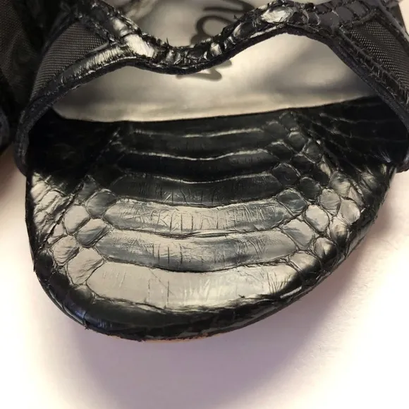 Sam Edelman Black Denver Flat Sandals