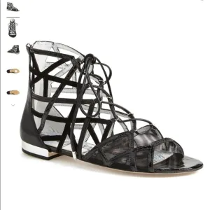 Sam Edelman Black Denver Flat Sandals