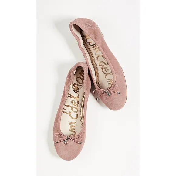 SAM EDELMAN FELICIA BALLET FLATS (DUSTY ROSE)