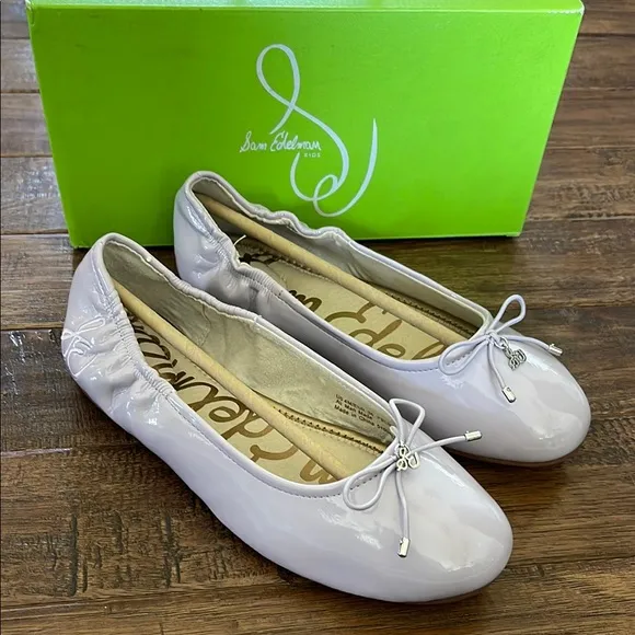 Sam Edelman Girls' Felicia Ballet Flat in Lilac Patent Size 4