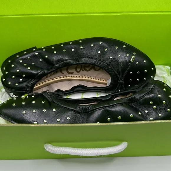 Sam Edelman Girls Fiona Mini Black Ballet Flats- Size 13- NEW IN BOX
