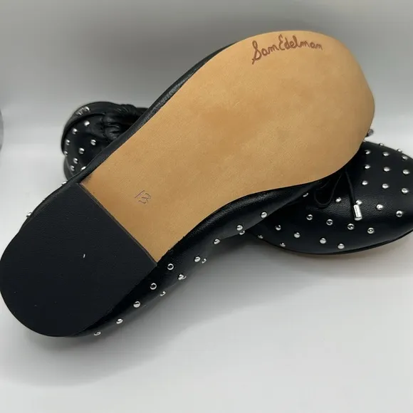 Sam Edelman Girls Fiona Mini Black Ballet Flats- Size 13- NEW IN BOX