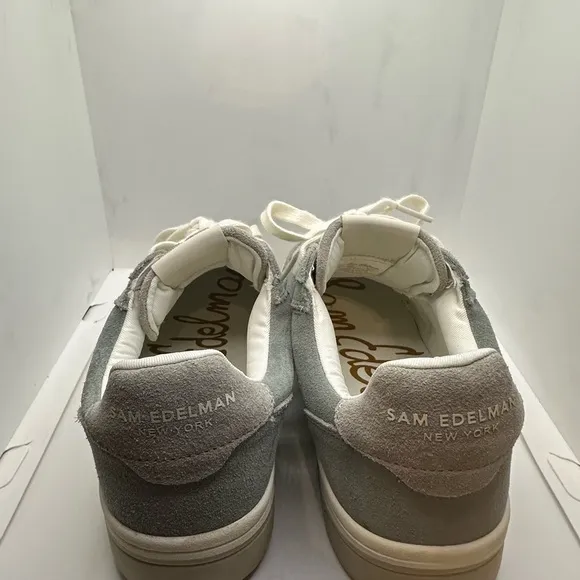 Sam Edelman Gray Retro-Inspired Sneakers with Chunky Sole