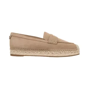 Sam Edelman Kai Tailored Platform Espadrille Taupe Loafers Size 10