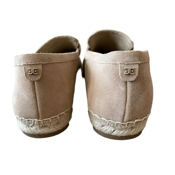 Sam Edelman Kai Tailored Platform Espadrille Taupe Loafers Size 10