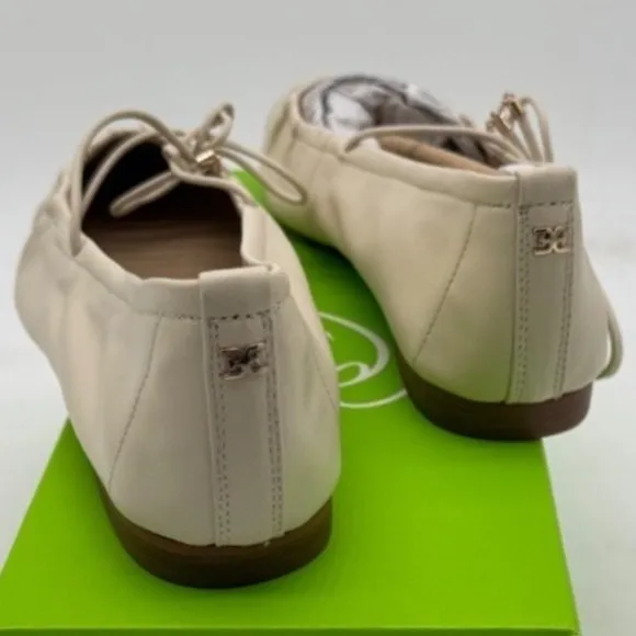 Sam Edelman Leather Ballet Flats Pointed Toe Dressy Beige Size 9M