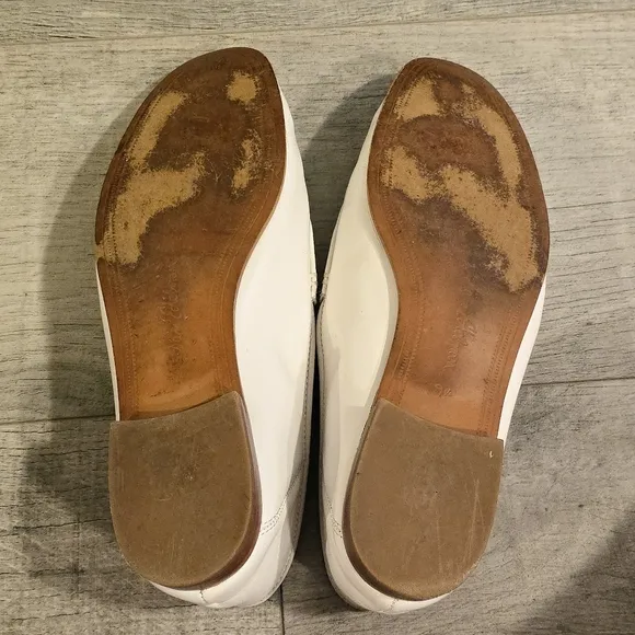 Sam Edelman Lior White Leather Classic Loafers 9.5