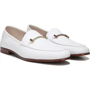 Sam Edelman Lior White Leather Classic Loafers 9.5