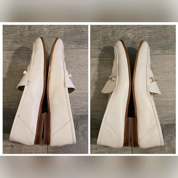 Sam Edelman Lior White Leather Classic Loafers 9.5