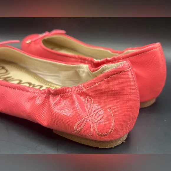 Sam Edelman Pink Ballet Flats- Felicia Kids, Size:4, Pre- Owned