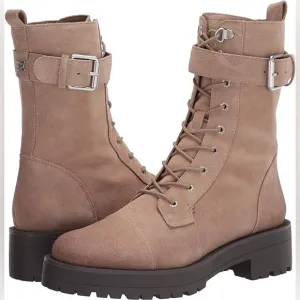 Sam Edelman Tan Genuine Suede Leather Lace Up Riding Western Boots