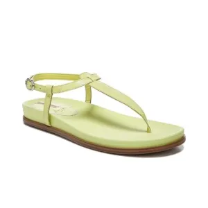 Sam Edelman Womens Kiwi Green Naomi Leather T Strap Flat Sandals Sz 8.5 M NIB