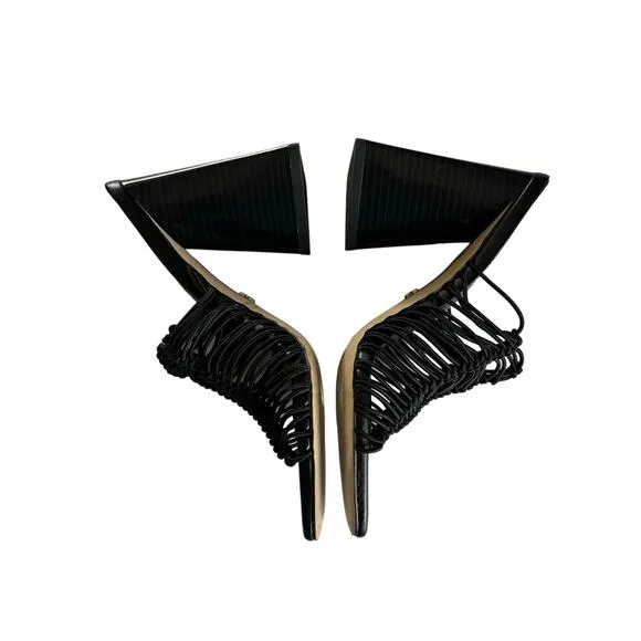 Sam Edelman Women's Laurette Black UltraStrappy Block Heel Sandals Size 5.5