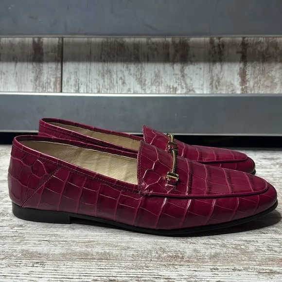 Sam Edelman LORAINE BIT BERRY CROC LOAFER Loafers size 11M