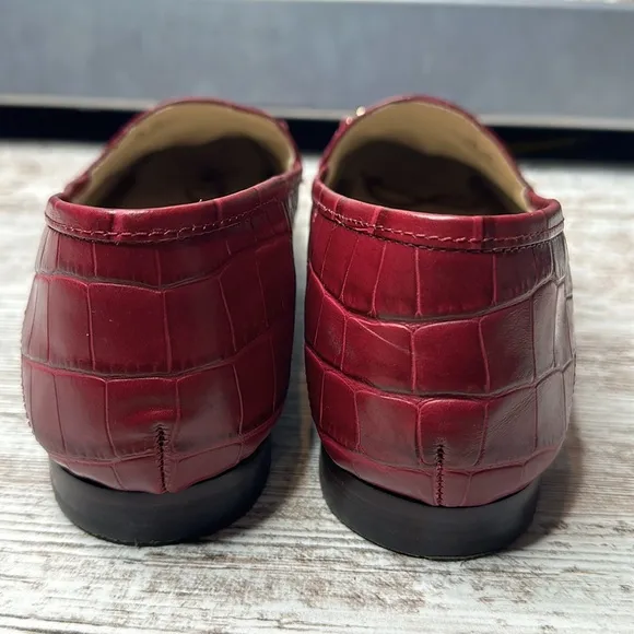 Sam Edelman LORAINE BIT BERRY CROC LOAFER Loafers size 11M