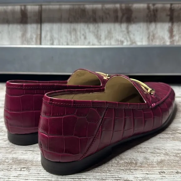 Sam Edelman LORAINE BIT BERRY CROC LOAFER Loafers size 11M