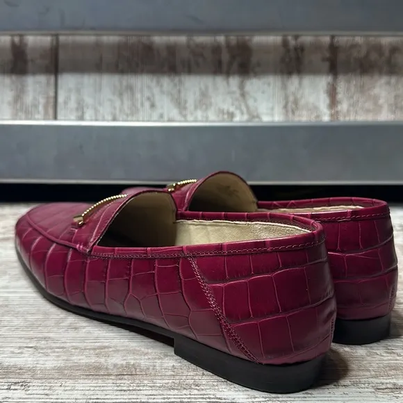 Sam Edelman LORAINE BIT BERRY CROC LOAFER Loafers size 11M