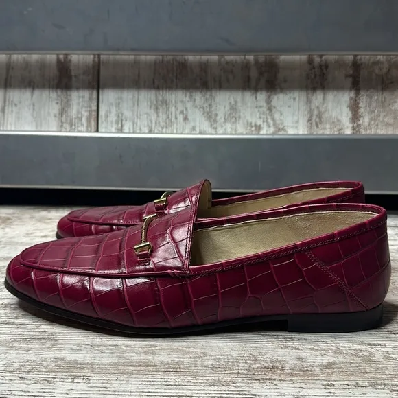 Sam Edelman LORAINE BIT BERRY CROC LOAFER Loafers size 11M